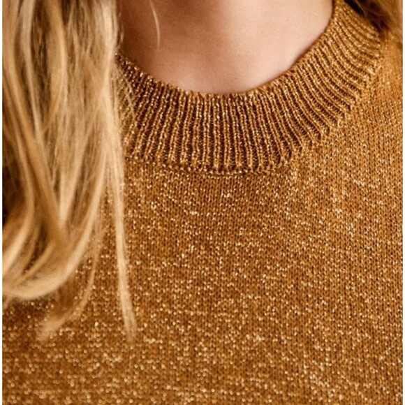 Sezane Leana Jumper Gold - Size S - Picture 2 of 8